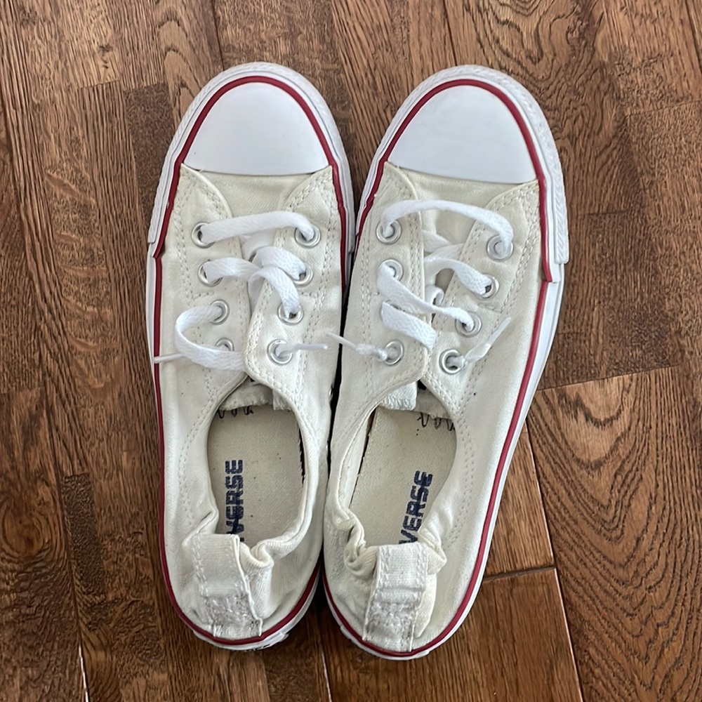 BUY 1 ITEM GET 1 FREE- White Converse Shoreline Slip